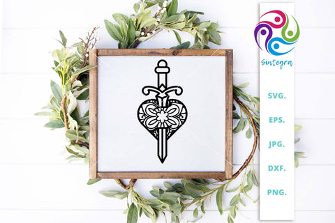 Zen Tangle Heart Svg File SVG Sintegra 