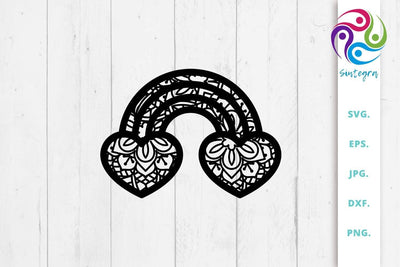 Zen Tangle Love Rainbow Svg File SVG Sintegra 
