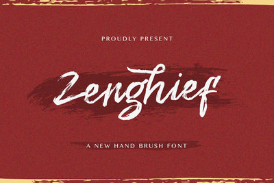 Zenghief - Hand Brush Font Font StringLabs 