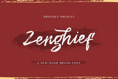 Zenghief - Hand Brush Font Font StringLabs 