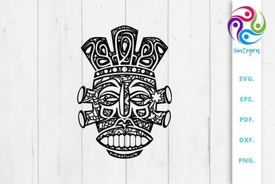 Zentangle Aboriginal Mask Svg Cut File SVG Sintegra 