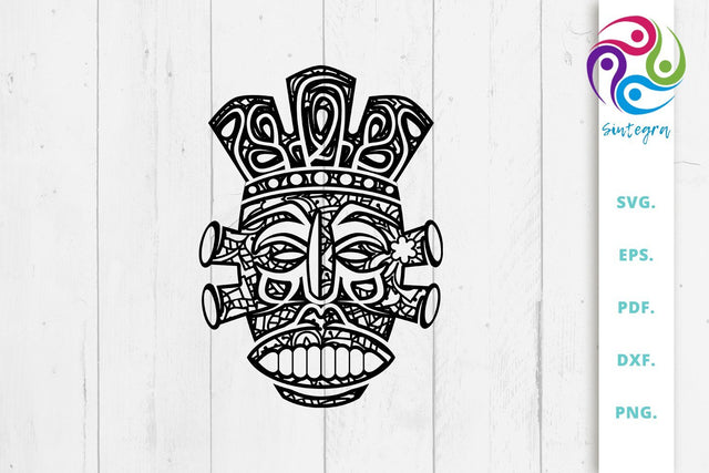 Zentangle Aboriginal Mask Svg Cut File SVG Sintegra 