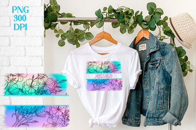 Zentangle flower monogram sublimation design Sublimation Svetana Studio 