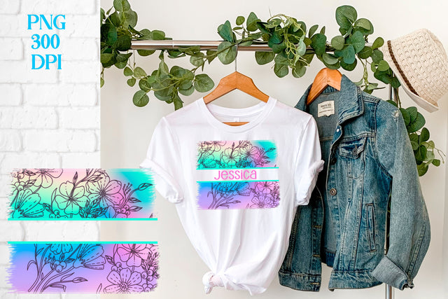 Zentangle flower monogram sublimation design Sublimation Svetana Studio 