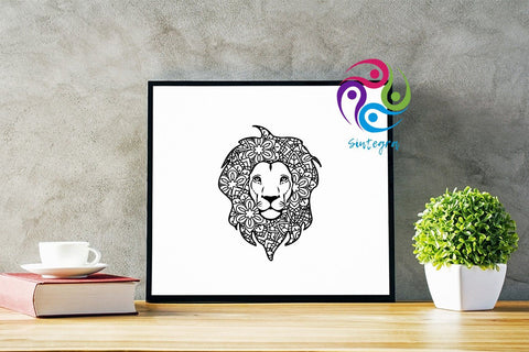 Zentangle Lion Svg Cut File SVG Sintegra 