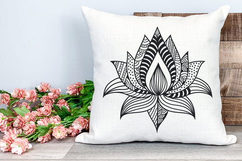 Zentangle Lotus Flower | SVG Cut File SVG zoellartz 