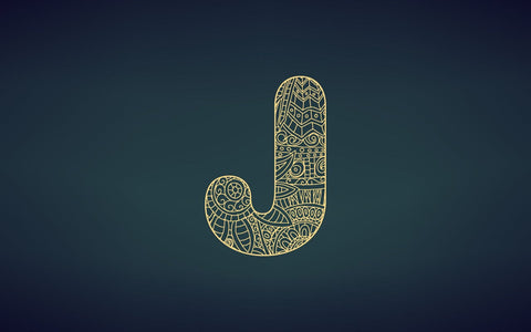 Zentangle stylized alphabet. Letter J in doodle style, mandala. Alphabet in the golden style, vector illustration for coloring page SVG naemmiah021 
