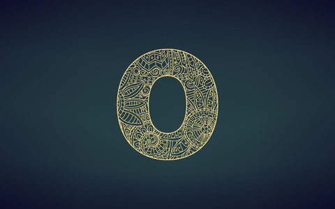 Zentangle stylized alphabet. Letter O in doodle style, mandala. Alphabet in the golden style, vector illustration for coloring page SVG naemmiah021 