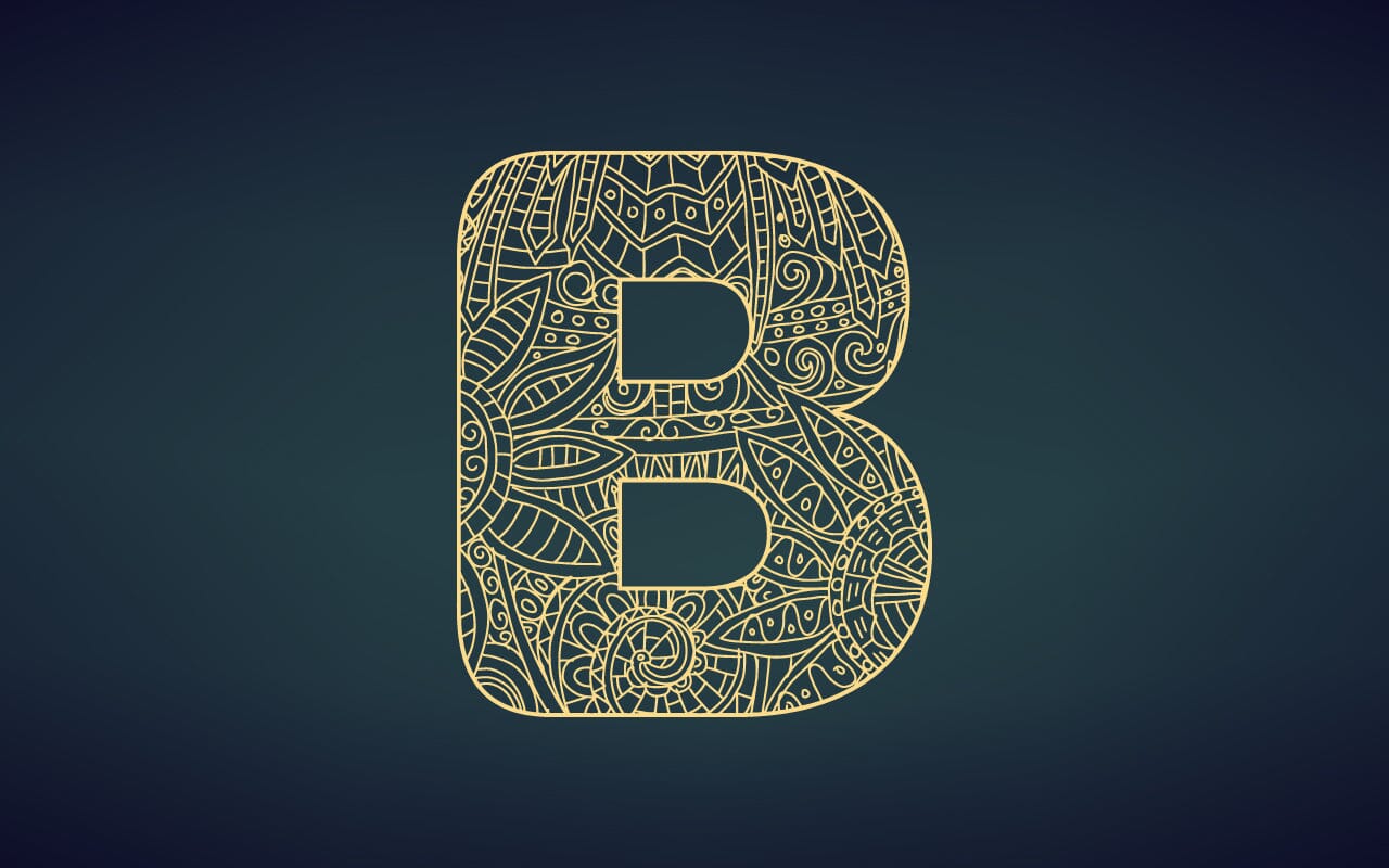 Basic B Style B Alphabet In Style