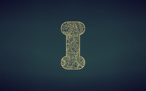 Zentangle stylized alphabet.Letter I in doodle style, mandala. Alphabet in the golden style, vector illustration for coloring page SVG naemmiah021 