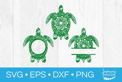 Zentangle Turtle SVG SavanasDesign 