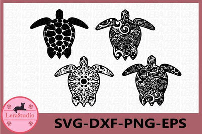 Zentangle Turtle SVG SVG Lerastudio 
