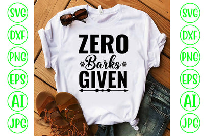 Zero Barks Given SVG SVG Syaman 