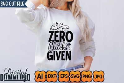 Zero Clucks Given,SVGs,Quotes and Sayings,Food & Drink,On Sale, Print & Cut SVG Newmockups 