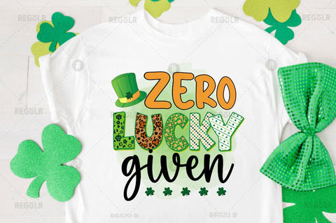 Zero lucky given Sublimation PNG Sublimation Regulrcrative 