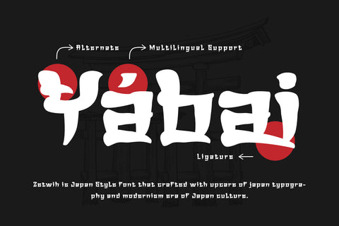 Zetwih | Japan font Font twinletter 