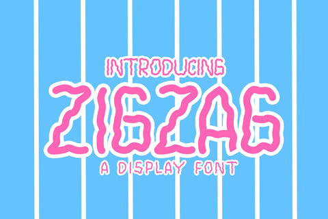 Zig Zag - Quirky Font Font LetterdayStudio 