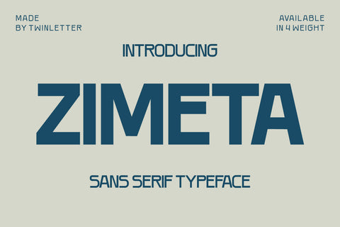 Zimeta Font twinletter 