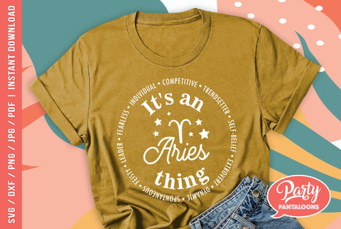 ZODIAC ARIES | cute zodiac signs SVG SVG Partypantaloons 