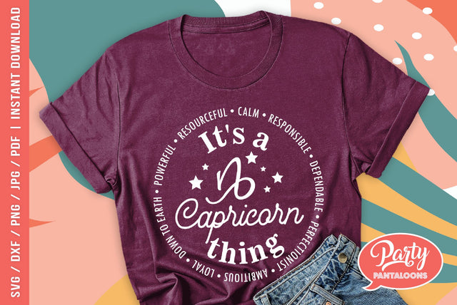 ZODIAC CAPRICORN | cute zodiac signs SVG SVG Partypantaloons 