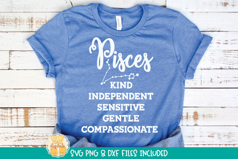 Zodiac Characteristics SVG Bundle | Astrology Shirt Design SVG Cheese Toast Digitals 