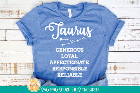 Zodiac Characteristics SVG Bundle | Astrology Shirt Design SVG Cheese Toast Digitals 