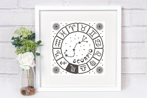 Zodiac constellation svg, Zodiac svg bundle, Astrology svg, Stars svg, Celestial svg, Horoscope svg SVG CuttingLineStore 