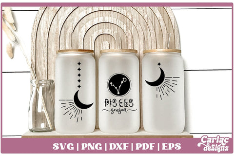 Zodiac Glass Can Wrap Bundle | Can Glass SVG Bundle SVG Carla C Designs 
