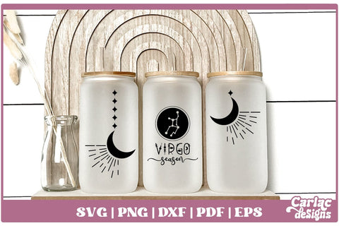Zodiac Glass Can Wrap Bundle | Can Glass SVG Bundle SVG Carla C Designs 