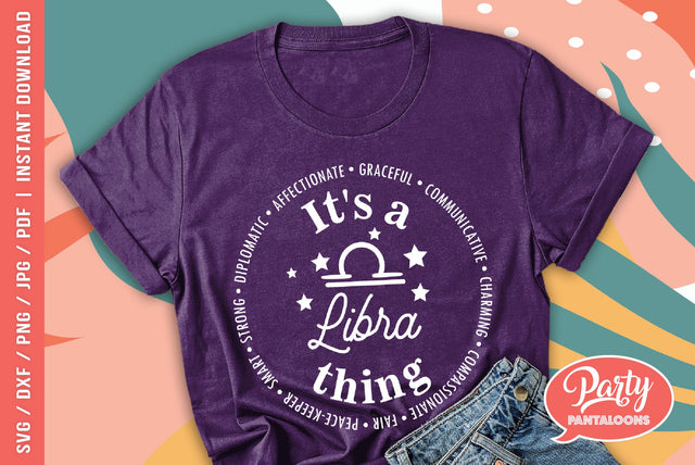 ZODIAC LIBRA | cute zodiac signs SVG SVG Partypantaloons 