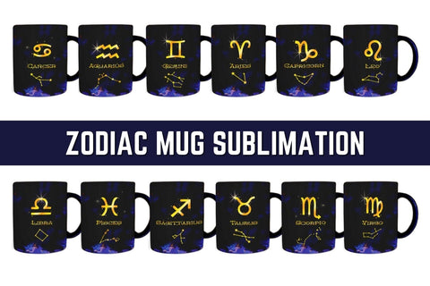 Zodiac Mug Sublimation Sublimation SvgOcean 