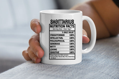 Zodiac Nutrition Facts SVG Bundle SVG Regulrcrative 