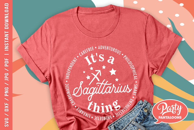 ZODIAC SAGITTARIUS | cute zodiac signs SVG SVG Partypantaloons 