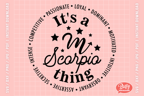 ZODIAC SCORPIO | cute zodiac signs SVG SVG Partypantaloons 