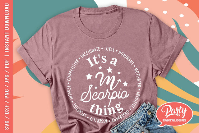 ZODIAC SCORPIO | cute zodiac signs SVG SVG Partypantaloons 
