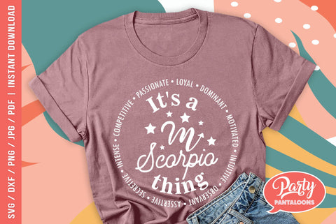 ZODIAC SCORPIO | cute zodiac signs SVG SVG Partypantaloons 