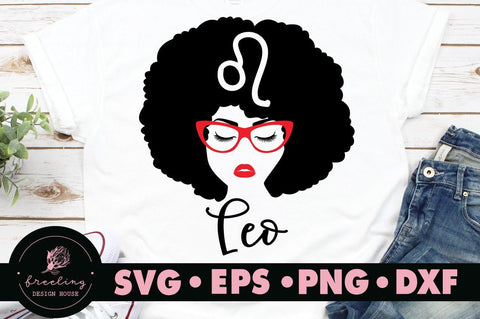 Zodiac Sign Afro Black Woman SVG Bundle SVG Freeling Design House 