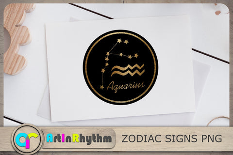 Zodiac Signs PNG Cliparts, Gold And Black Zodiac Signs, Constellation Cliparts SVG Artinrhythm shop 