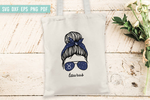 Zodiac signs Svg | Astrology Svg | Messy Bun Svg Bundle SVG Irina Ostapenko 