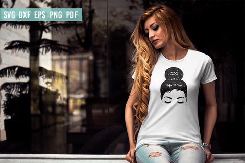 Zodiac signs Svg | Astrology Svg | Messy Bun Svg Bundle SVG Irina Ostapenko 