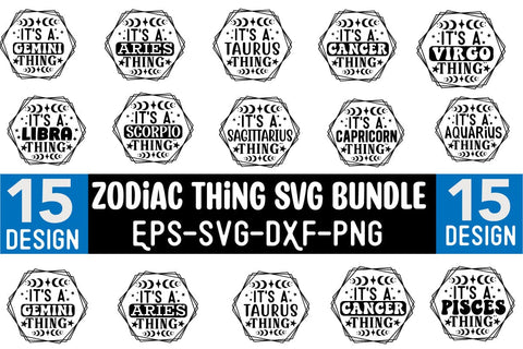 Zodiac Signs Svg Bundle SVG CraftingStudio 