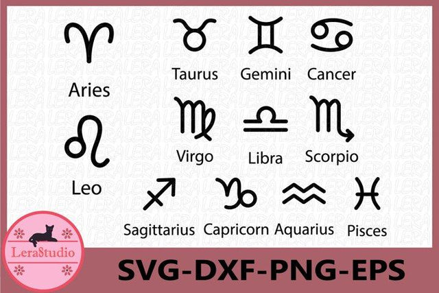 Zodiac signs svg SVG Lerastudio 