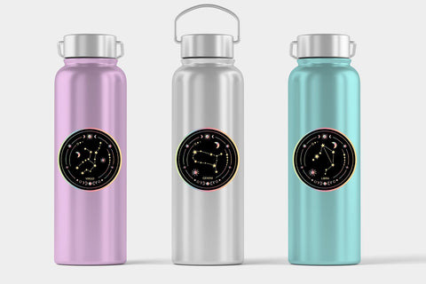 Zodiac stickers bundle Sublimation KMarinaDesign 