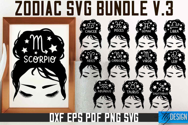 Zodiac SVG | Astrology Design | SVG Design SVG Fly Design 