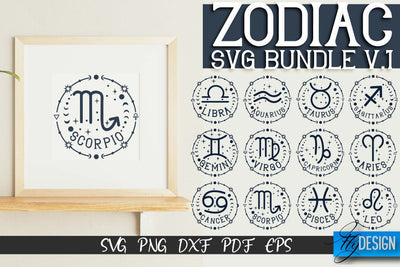 Zodiac SVG | Astrology Design | SVG Design SVG Fly Design 