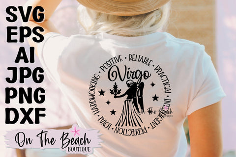 Zodiac SVG Bundle 12 Designs SVG Cutting PNG Sublimation SVG On the Beach Boutique 