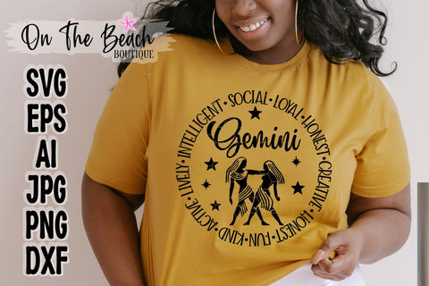 Zodiac SVG Bundle 12 Designs SVG Cutting PNG Sublimation SVG On the Beach Boutique 