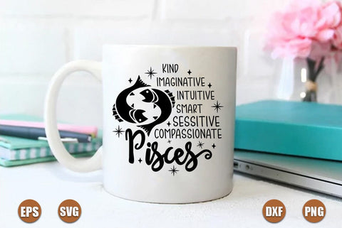 Zodiac SVG Design, Pisces SVG FiveStarCrafting 