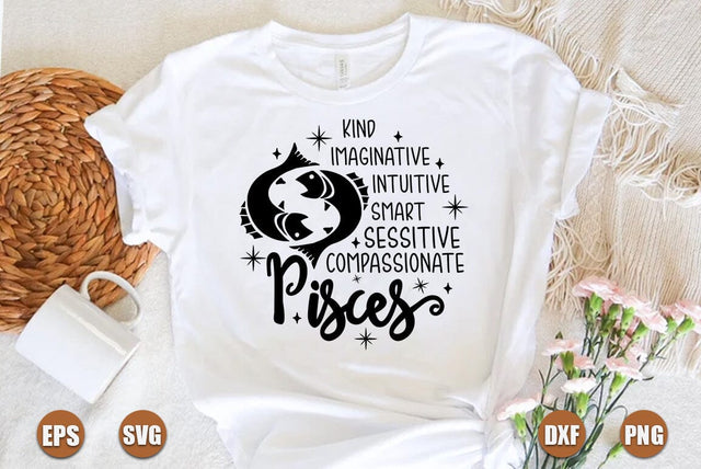 Zodiac SVG Design, Pisces SVG FiveStarCrafting 