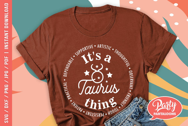 ZODIAC TAURUS | cute zodiac signs SVG SVG Partypantaloons 